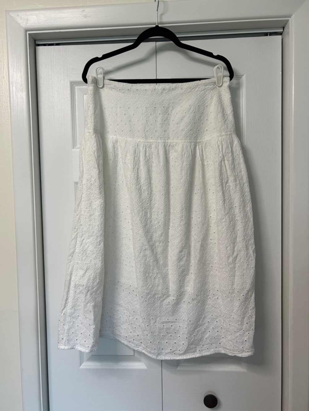 Old Navy Eyelet Midi Skirt